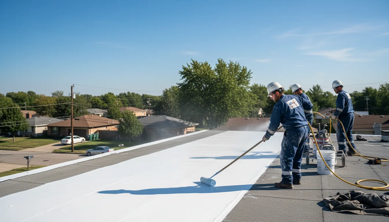 Commercial roof coating in Barling, AR near me